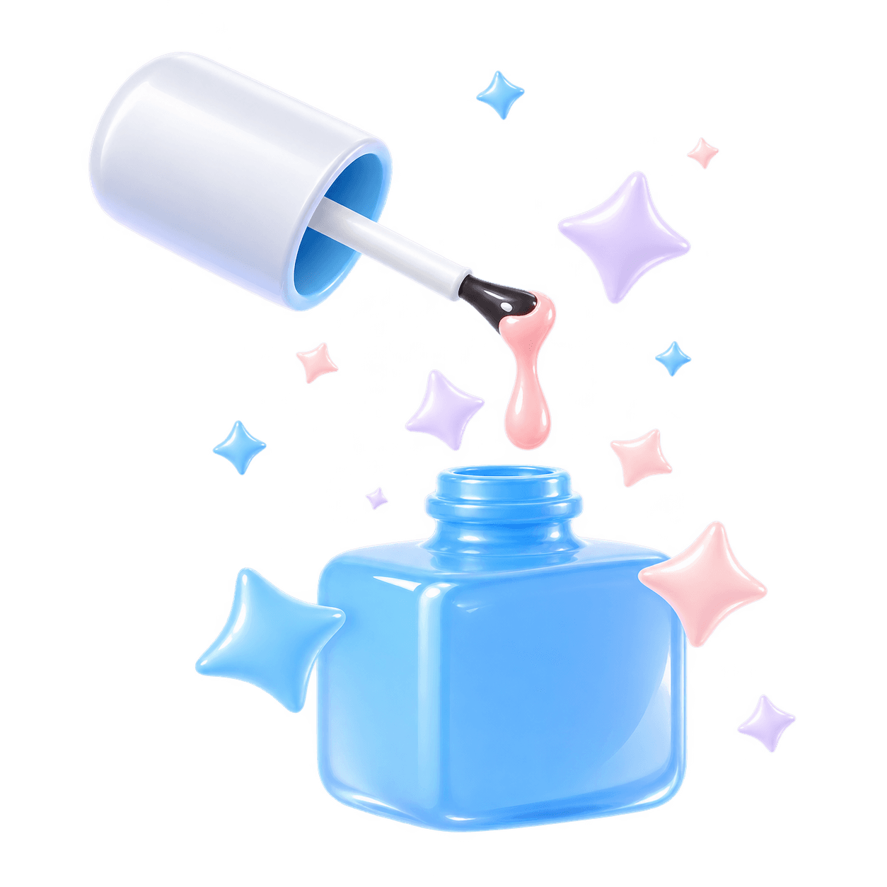 Esmalte y pincel